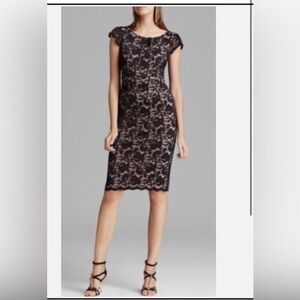 Chic Black Lace Midi Dress